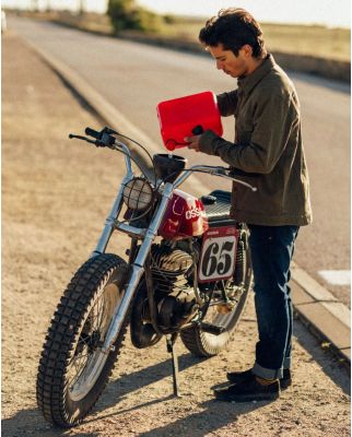 RIDING CULTURE TAPERED SLIM MEN BLUE