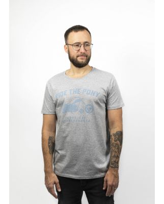 JOHN DOE T-SHIRT RIDE THE PONY GREY