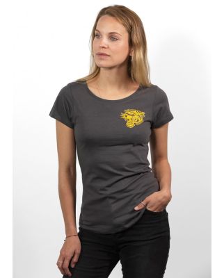 JOHN DOE T-SHIRT WOMEN TIGER GREY
