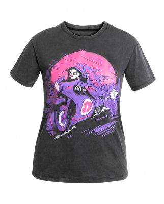 JOHN DOE T-SHIRT WOMEN PALM FADE OUT BLACK