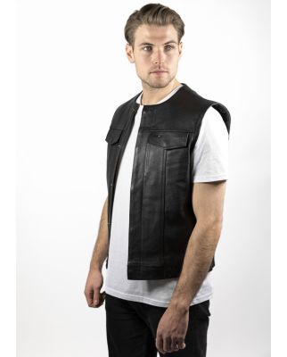 JOHN DOE LEATHER VEST / BLACK